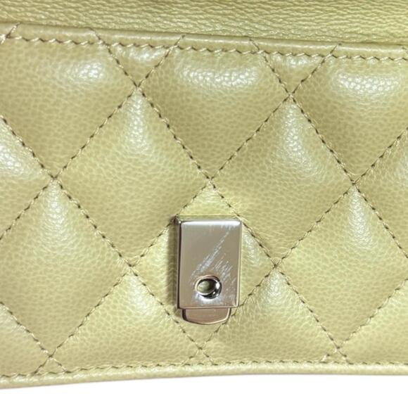 CHANEL Authentic Yellow Leather Wallet - Picture 9 of 9